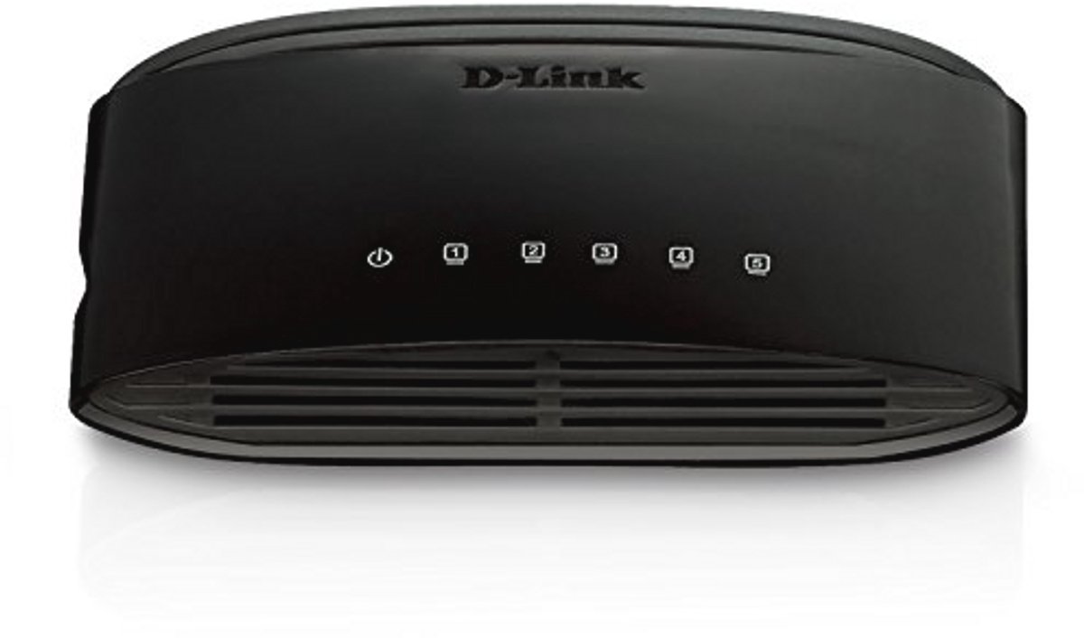5-Poorts Fast Ethernet Desktop Switch - Onbeheerd, Compact, Geschikt voor SoHo