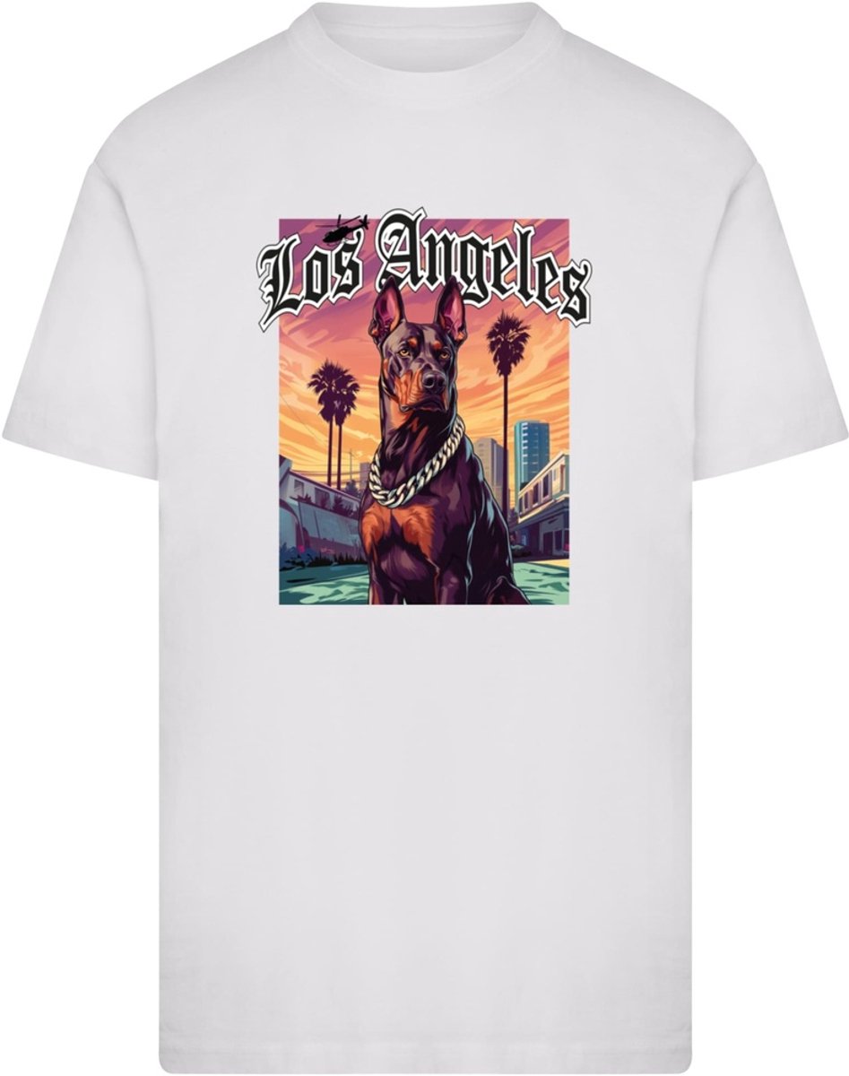 Mister Tee T-shirt Los Angeles Dog Wit
