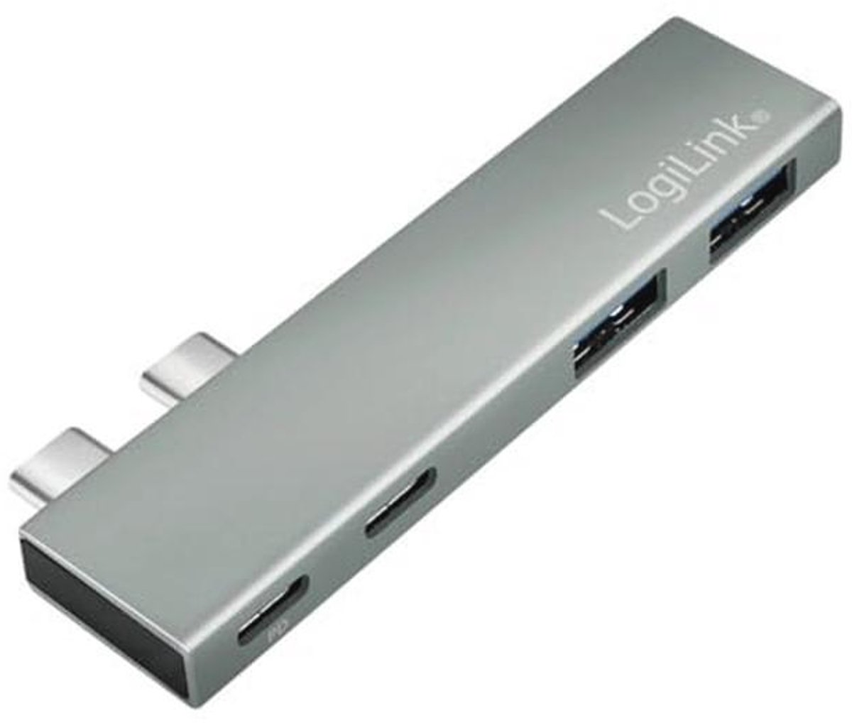 USB 3.2 Multifunctionele Hub met 4 Poorten en Power Delivery 100W - Zilver