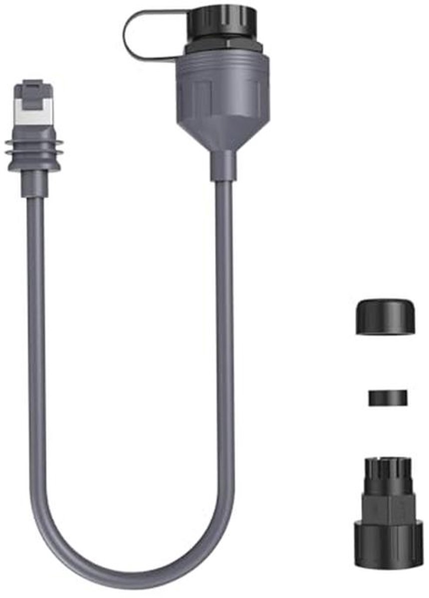 Ethernet-adapter RJ45 0,5 m 26AWG CAT5E met waterdichte verlengkabel - 2000 Mbps gegevensoverdracht