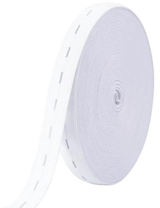 Taille Elastiek in Wit. 40mm breed op kaart van 20 meter - Gremmen Webshop Taille Elastiek in Wit. 40mm breed op kaart van 20 meter - Gremmen Webshop