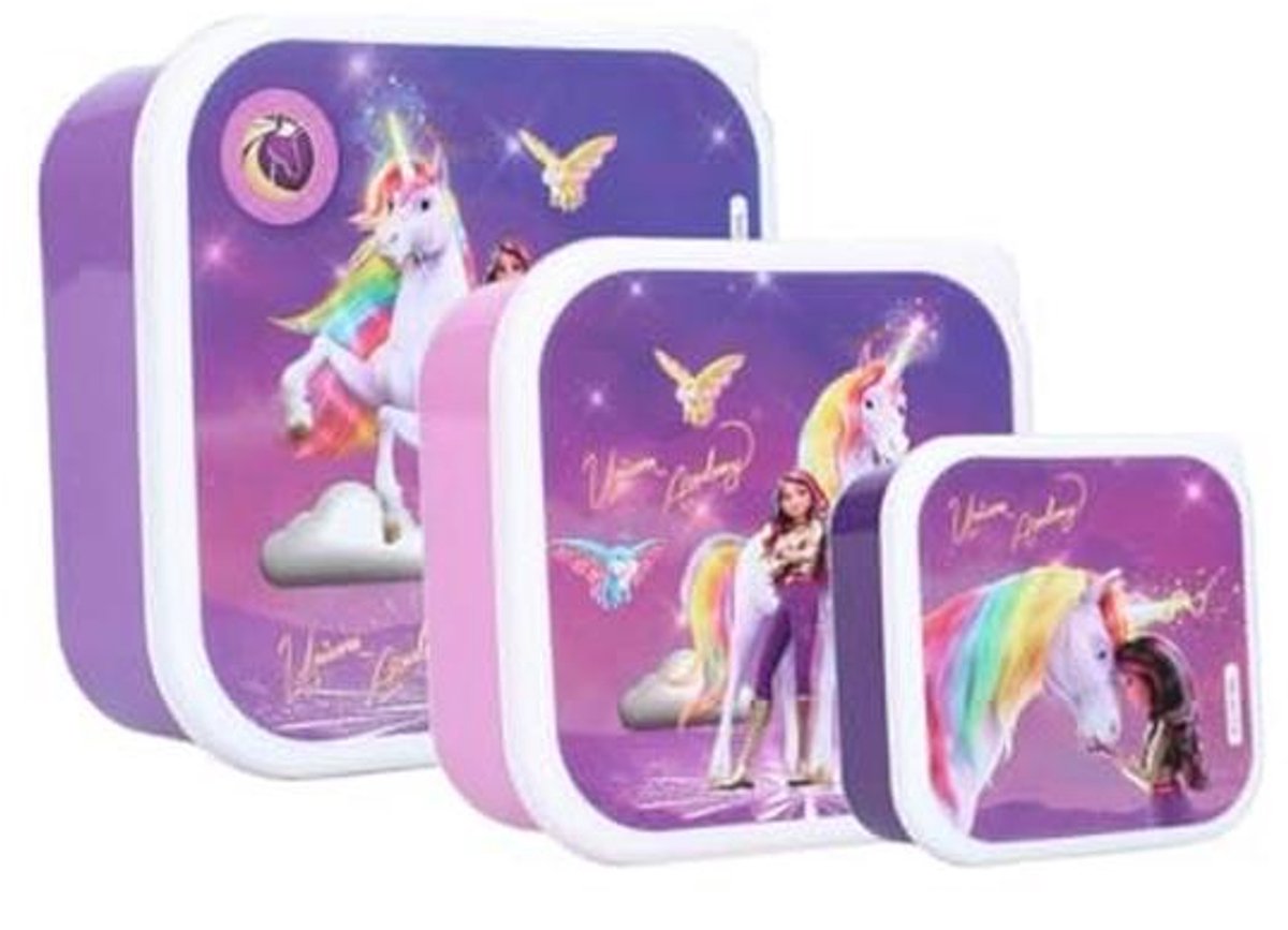 Set van 3 lunchboxen voor kinderen - Ideaal voor school, vakanties en tussendoortjes