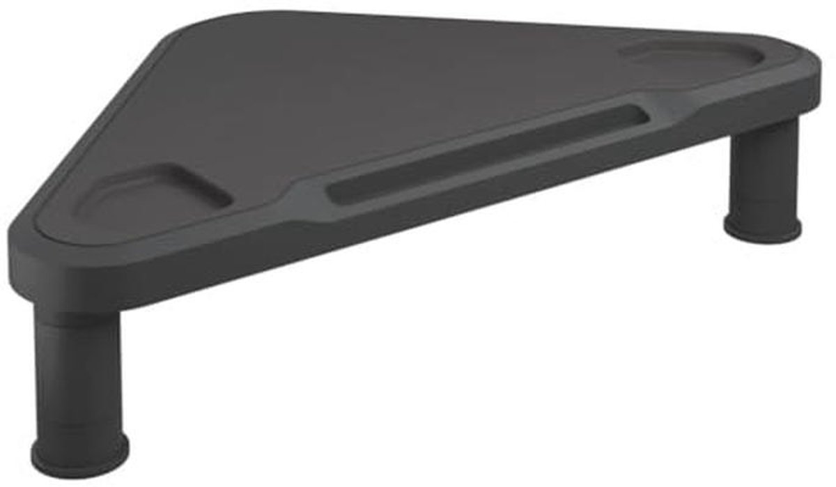Verstelbare Monitor Stand - Minimalistisch Design 49x28cm - Zwart