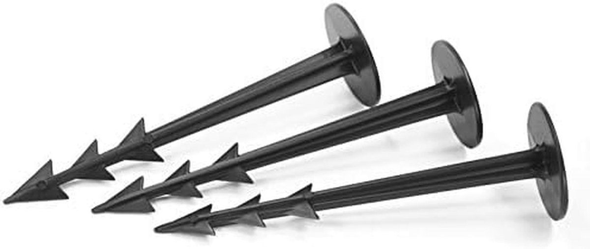 Extra Sterke Tuin Spikes - 200 Stuks Grondankers voor Onkruidbestrijding en Bodem Weefsel
