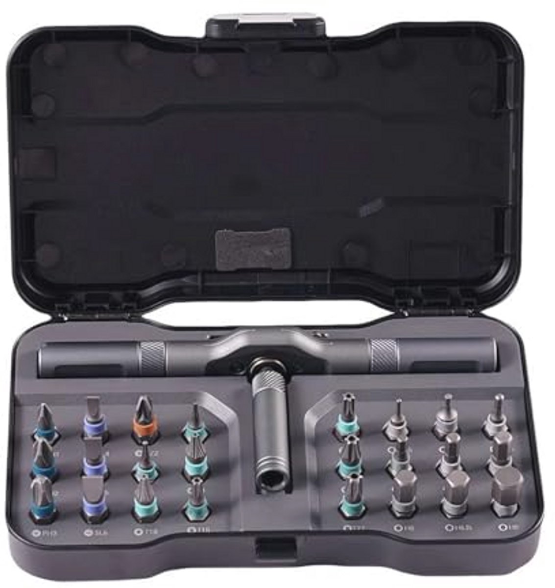 24 in 1 Multifunctionele Ratelsleutel en Schroevendraaier Set met Magnetische Bits