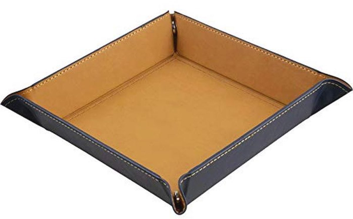 Opvouwbaar kubusblokje van imitatieleer - 22 x 22 cm in verschillende kleuren