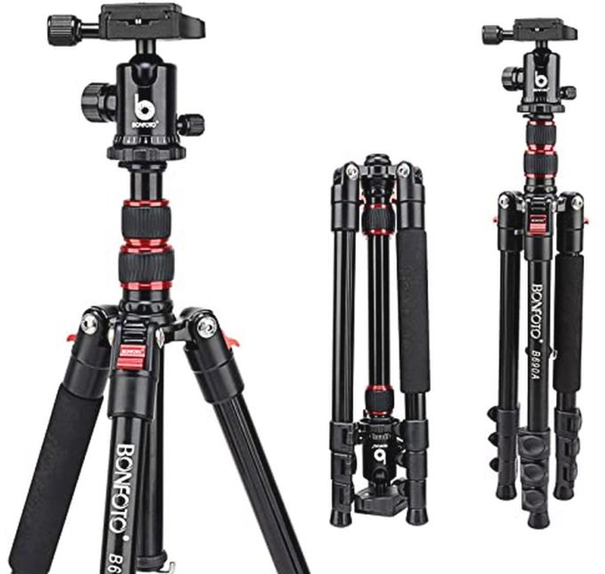 Compact Lichtgewicht Aluminium Camerastatief met 360° Kogelkop en Snelle Bevestiging
