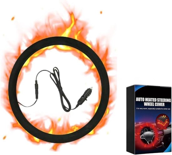 Verwarmde Stuurwielafdekking | Verwarmde Stuurwielhoes - 12V Verwarming Soepel Aanraken Universele Auto Accessoire Zachte Pluche Cover Voor Vrachtwagens Suvs