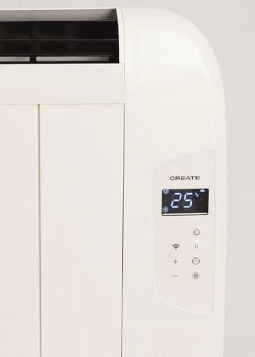 Elektrische convectorradiator met Wifi en 24-uurs-timer - 1500W, Wit – foto 4