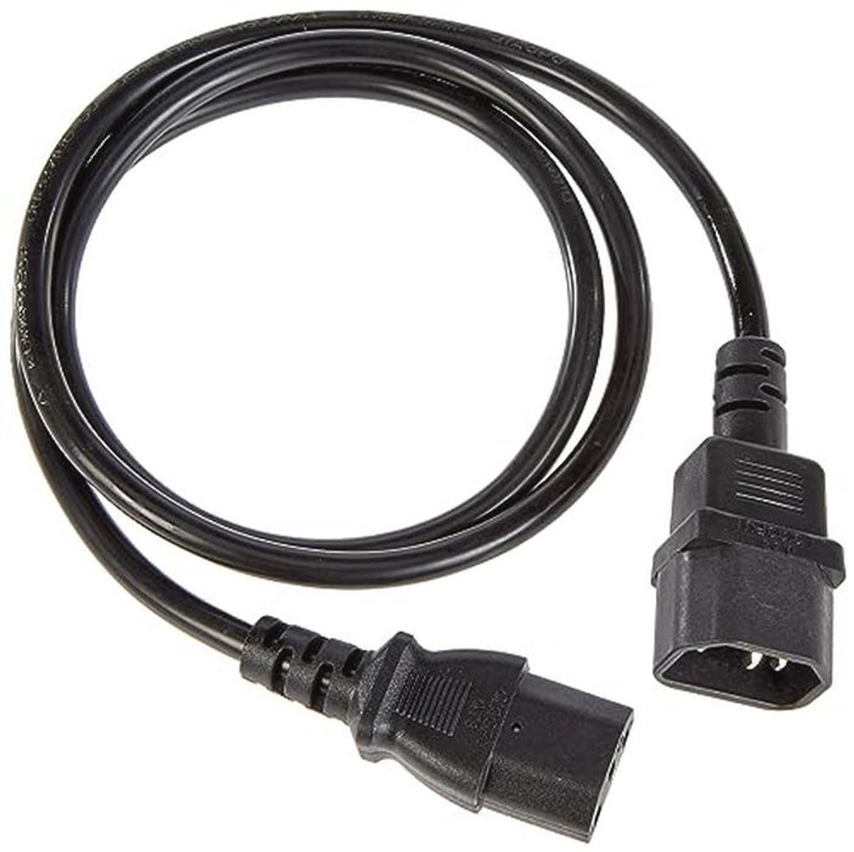 Verlengkabel 230V voor PC - IEC 320 C13 naar C14, 1 meter