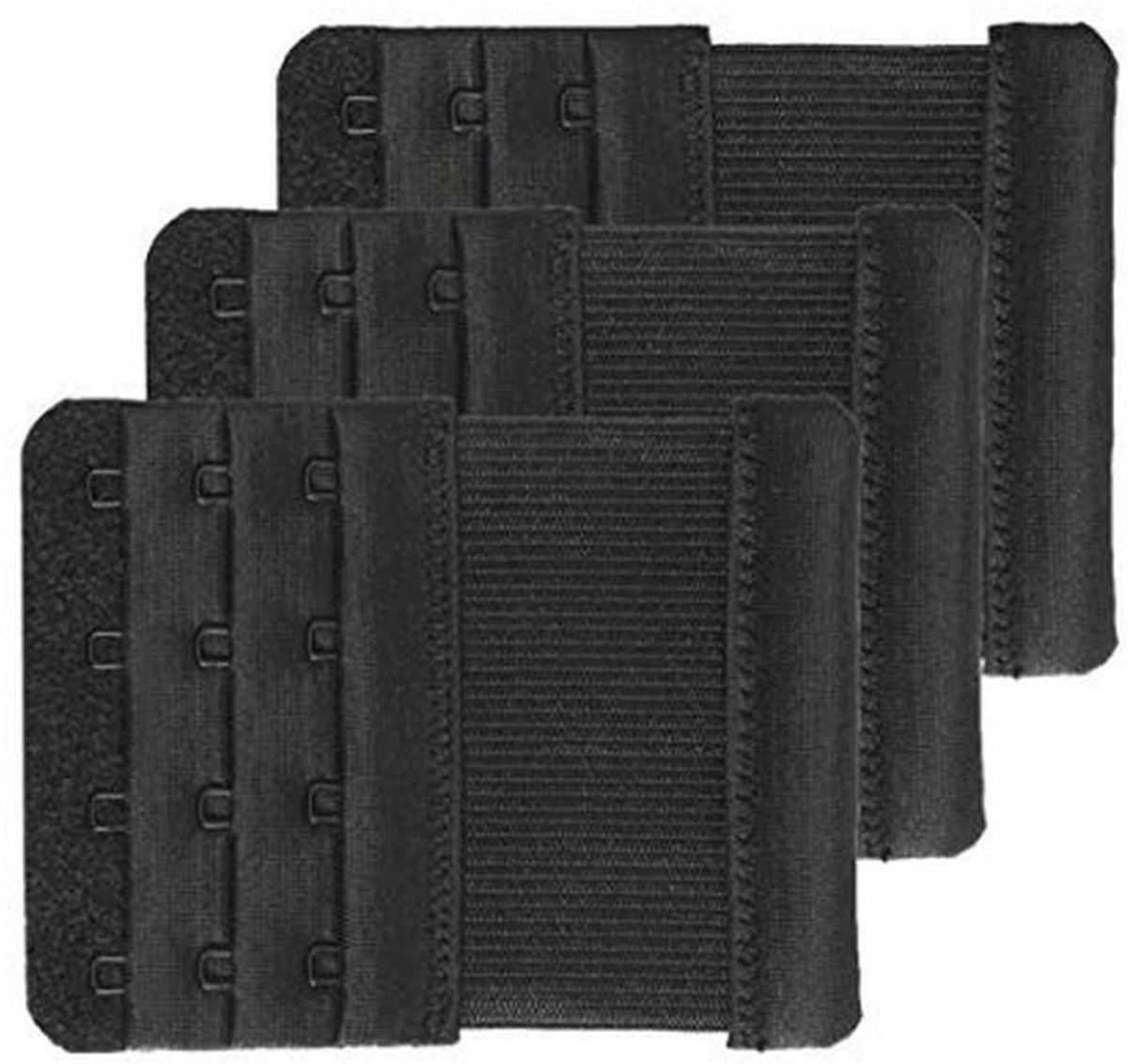 Elastische BH-verlenging met 4 haken - Comfortabele en duurzame beha-extender - Set van 3 stuks