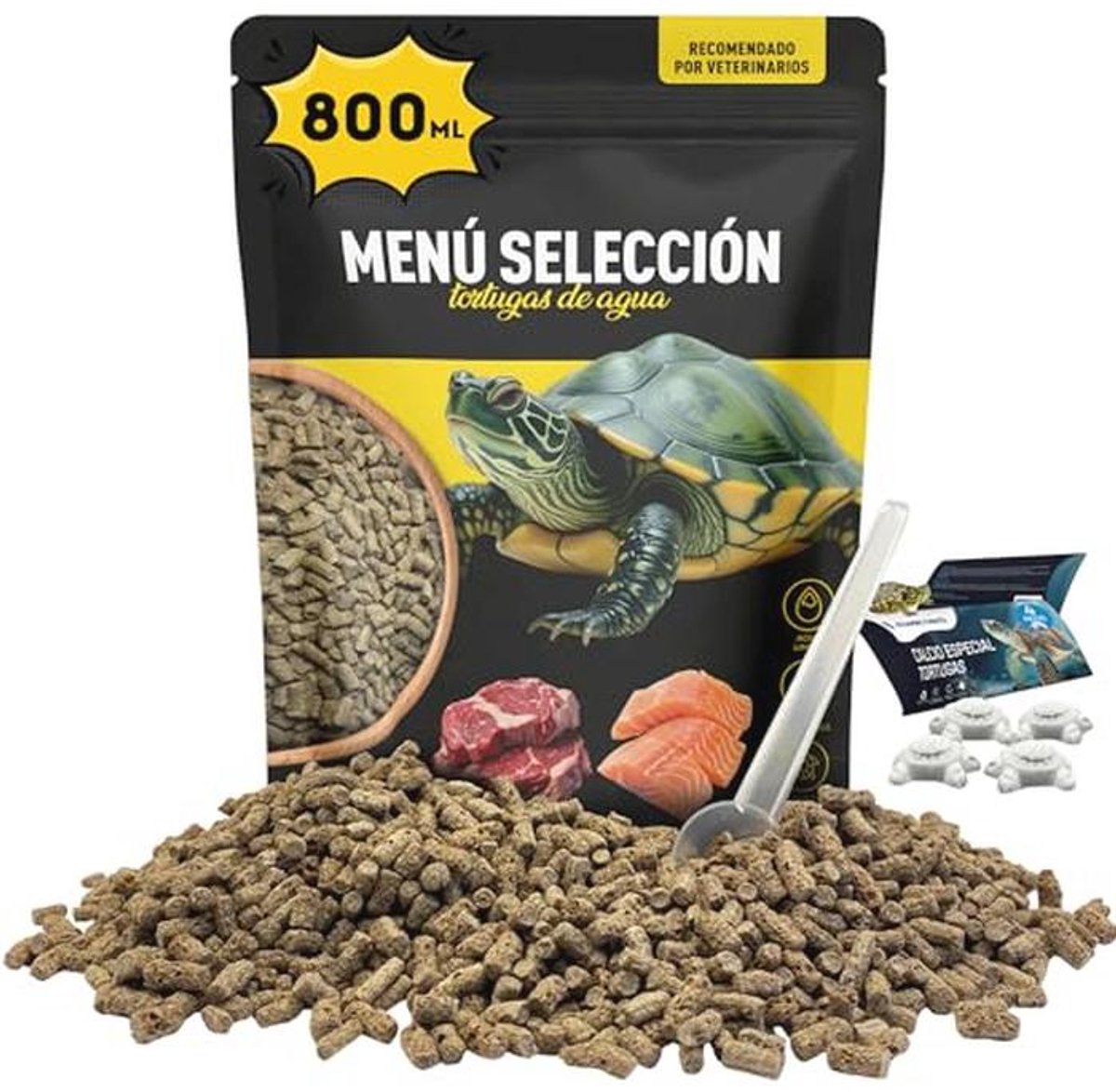 Natuurlijke Waterschildpadvoer met Essentiële Vitaminen en E-book