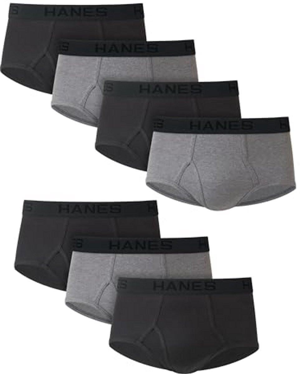 Herenondergoed Ultimate Comfort Flex, 7 Stuks, Zwart/Grijs, Maat L