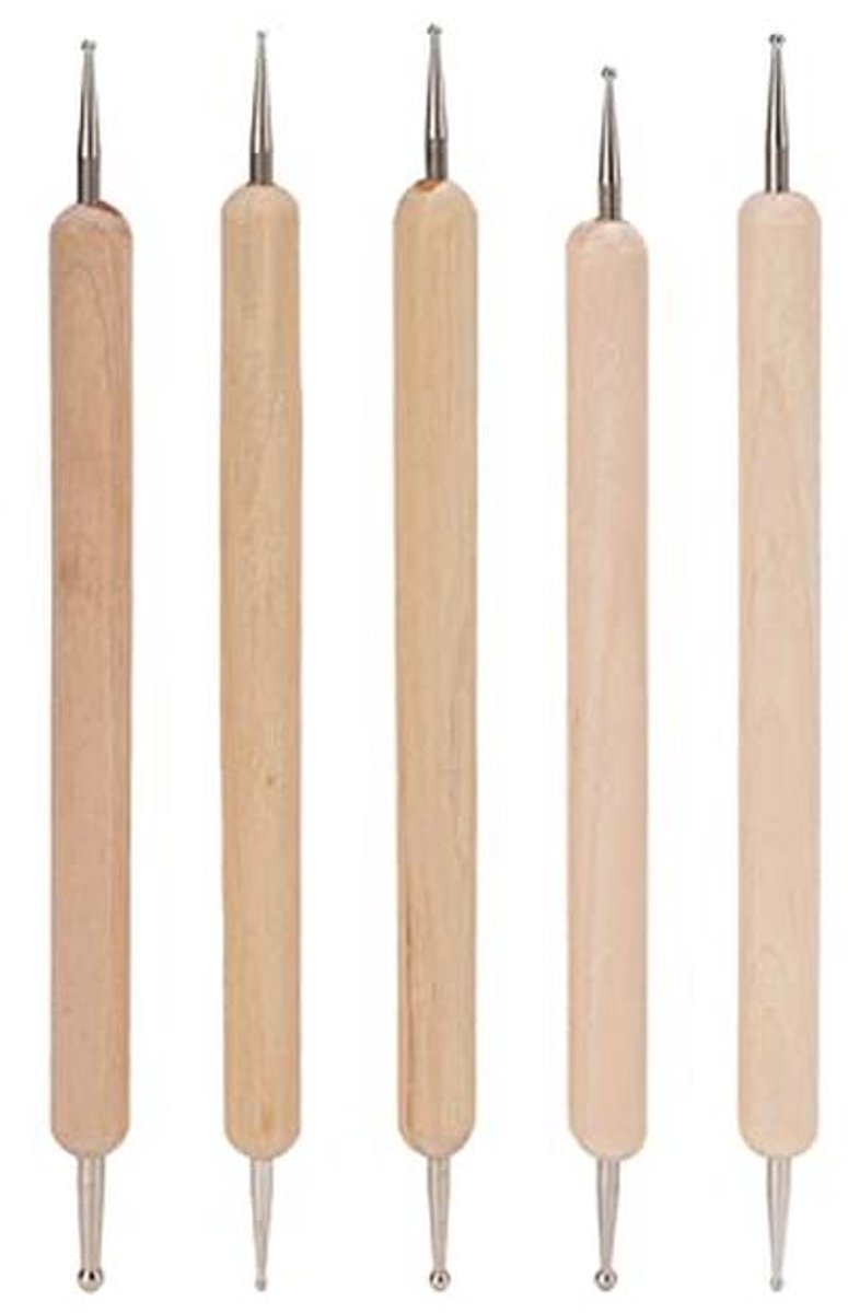 Dotting Tool Set - 5-delige Stylus voor Mandala, Klei en Ambachtelijke Projecten