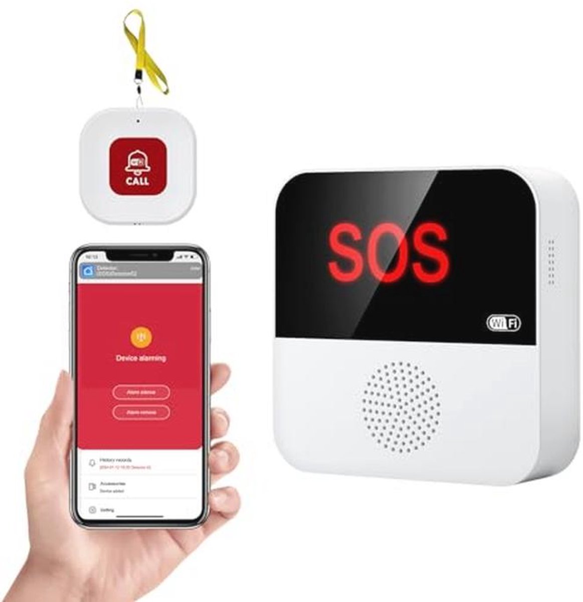 Multifunctionele WiFi Afstandsbediening voor Ouderen met Alarm en SOS-knop