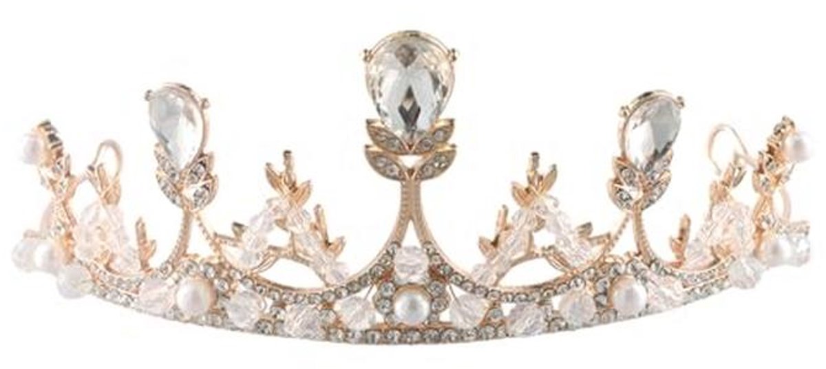 Prachtige diamanten kroon voor meisjes en dames - Ideaal voor bruiloften en feesten