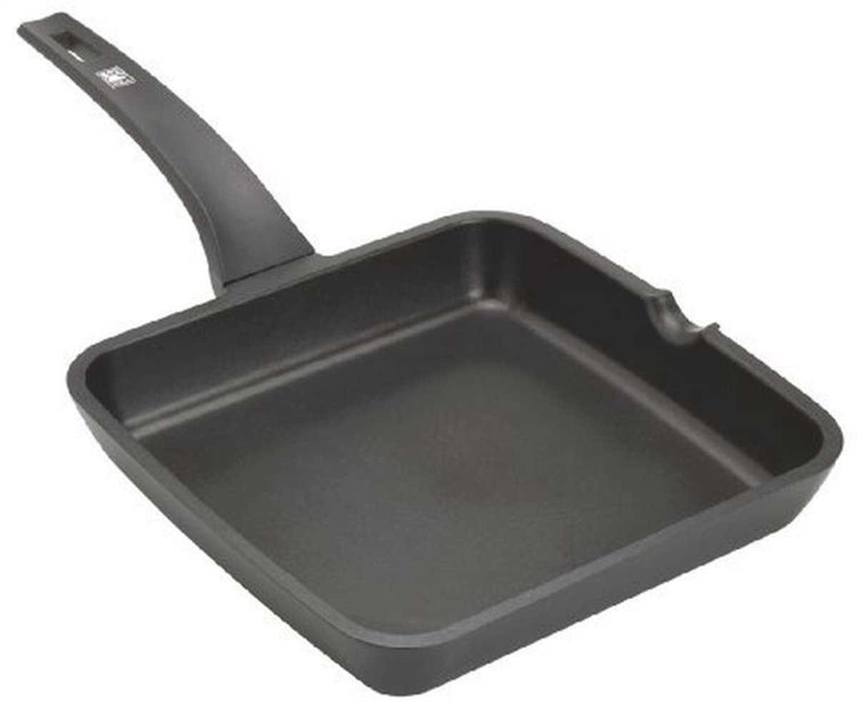 Aluminium Vierkante Grillpan met Handvat - 22 cm
