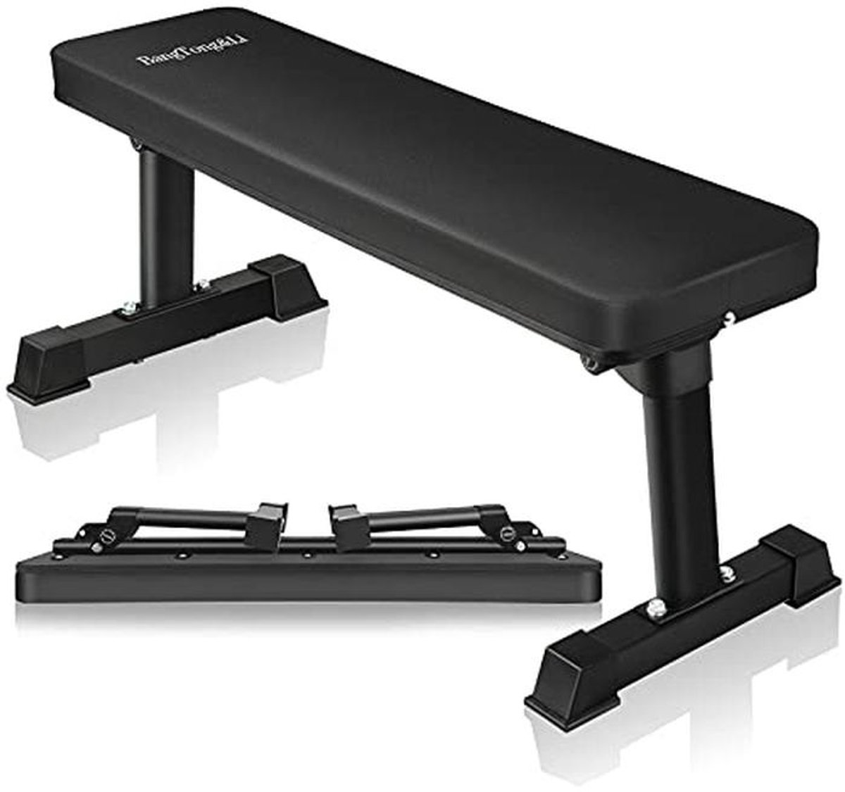 Opvouwbare Gym Bank voor Gewicht Training - Platte Halterbank voor Volledige Lichaam Oefeningen