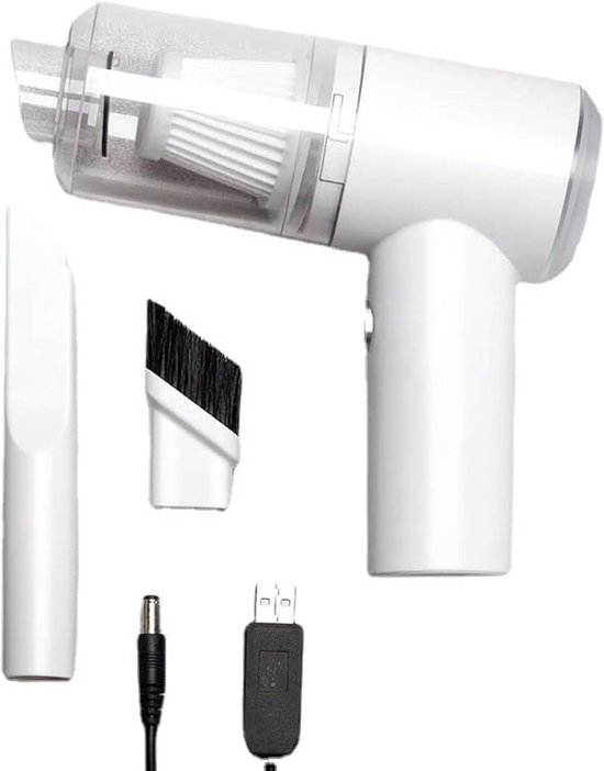 Draadloze Mini Oplaadbare Handstofzuiger 120W - Ideaal voor Auto, Huisdieren en Bureau