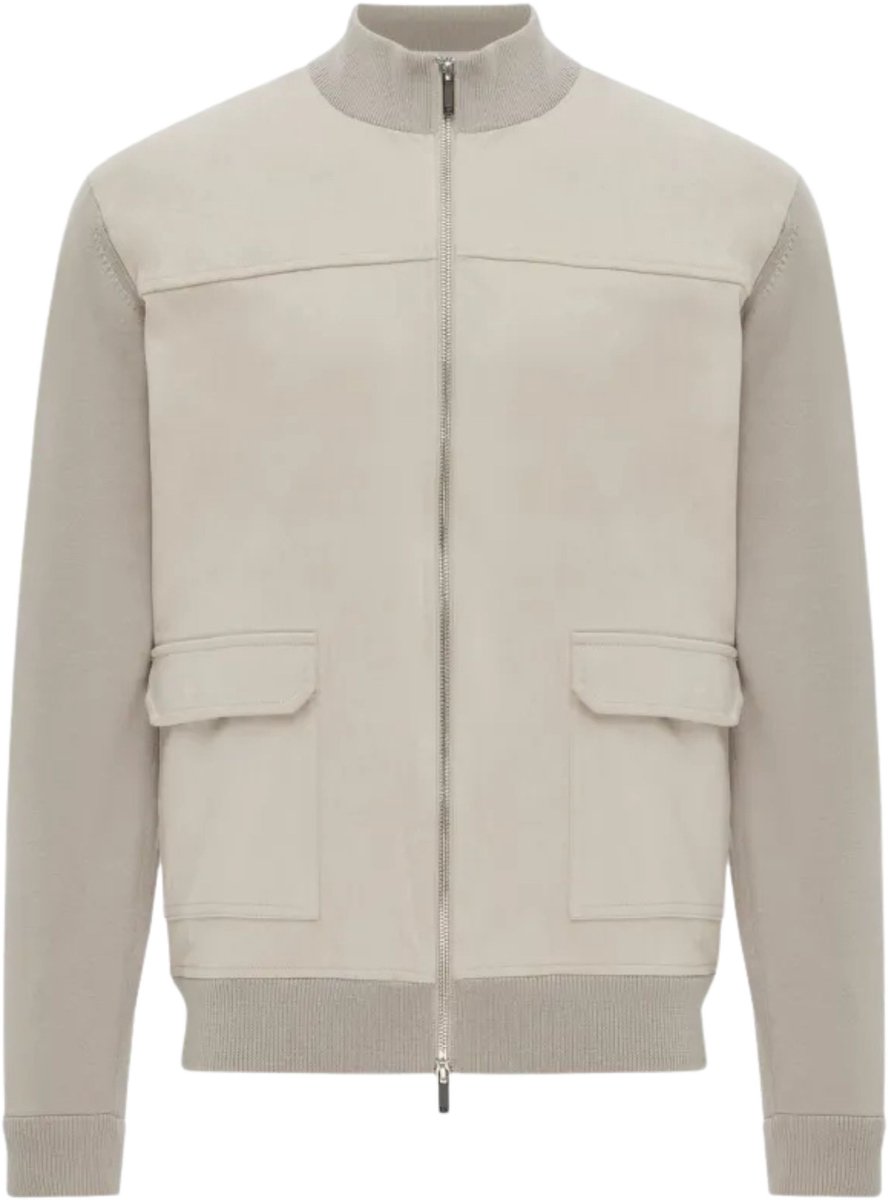 Gentiluomo - Jas Beige Gentiluomo Jacket Zip Ls Jackets Beige K4173-263