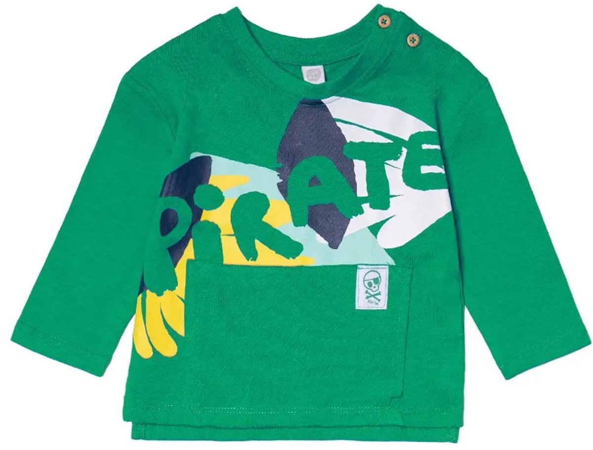 Tuc Tuc Treasure Island T-shirt Met Lange Mouwen Groen 5 Years Jongen