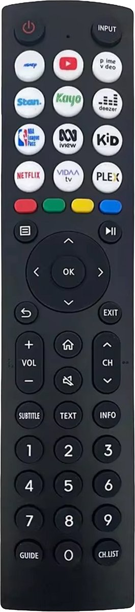 Bedienbaas Afstandsbediening – Vervanging EN2B36H – Geschikt voor Hisense TV’s – Plug & Play