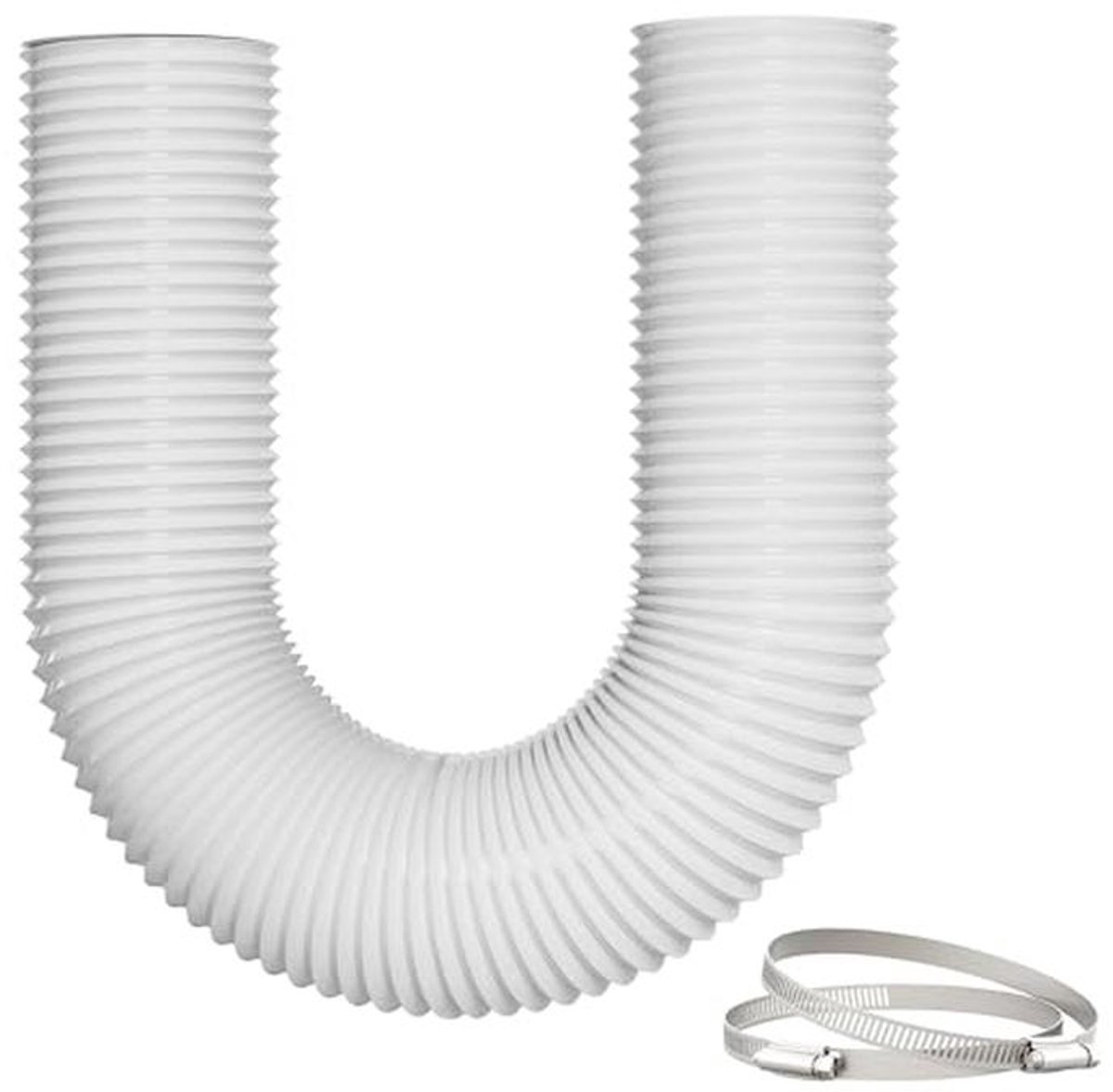 Flexibele Afvoerleiding Ø75mm, 3m - Hittebestendig en Geluidsgedempt, Ideaal voor Wasdrogers en Ventilatiesystemen