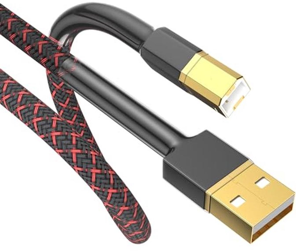 USB 2.0 HiFi audiokabel A naar B, 2 m voor Dac en computer