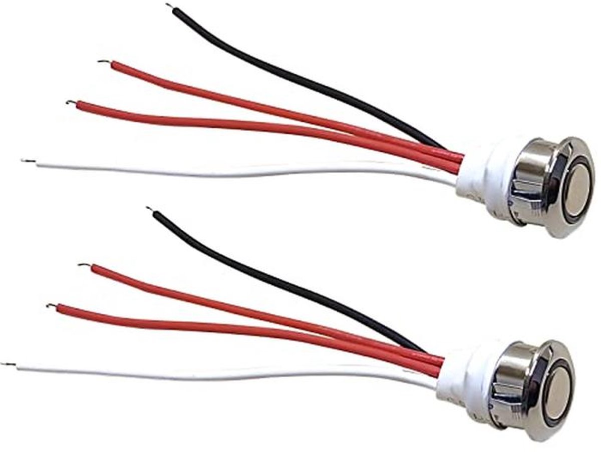 LED Touch Dimmer Schakelaar 2 Stuks - 12V Dimbare Aanraakschakelaar voor LED Verlichting
