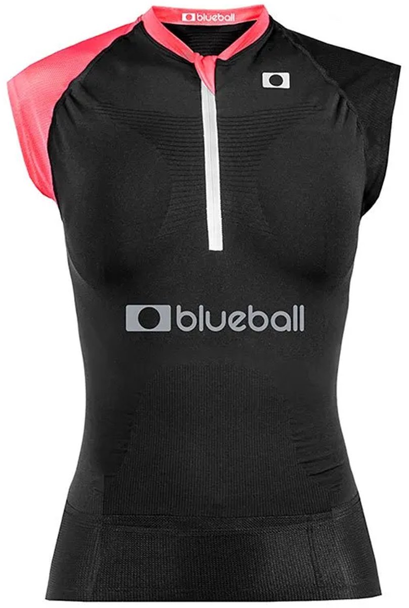 Blueball Sport Running Mouwloos T-shirt Vrouw Zwart