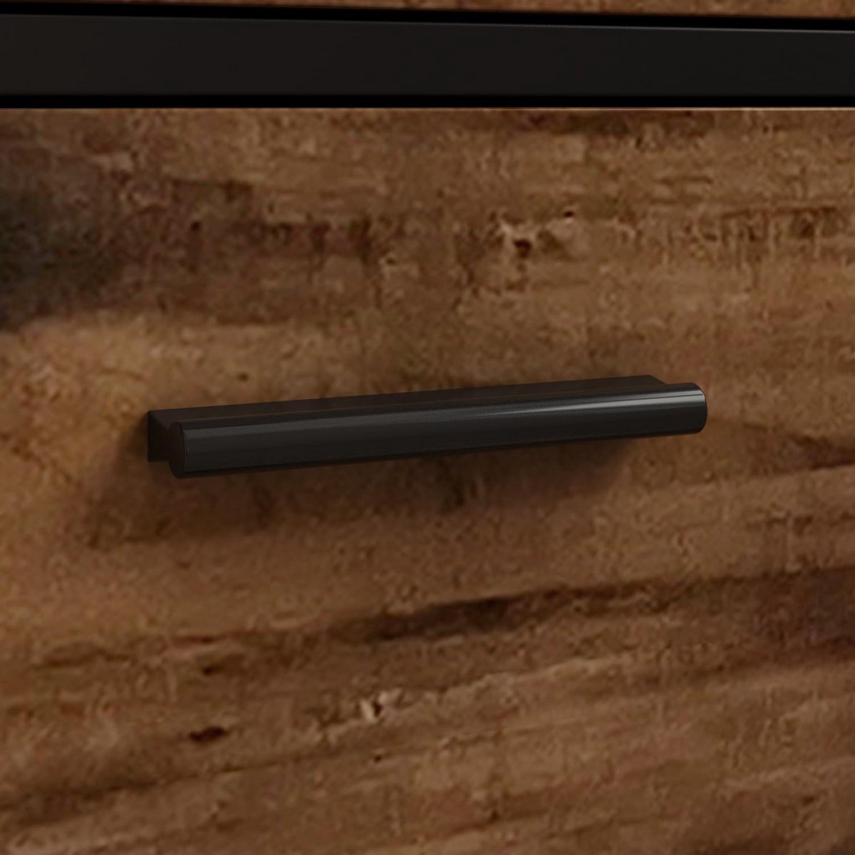Industriële Keukenkast met 3 Laden en 2 Deuren - Buffetkast en Magnetronrek - Hout - 100 x 40 x 175 cm