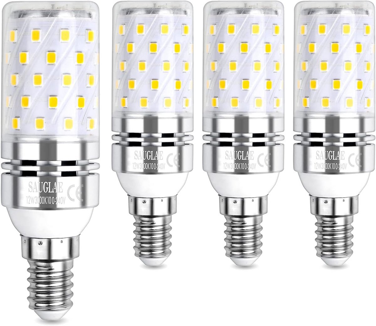 LED Lamp E14 Warm Wit 12W - 100W Equivalent - 4 Stuks