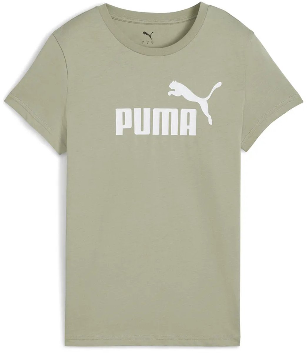 Puma Ess N1 Logo T-shirt Met Korte Mouwen L Vrouw Lux Army