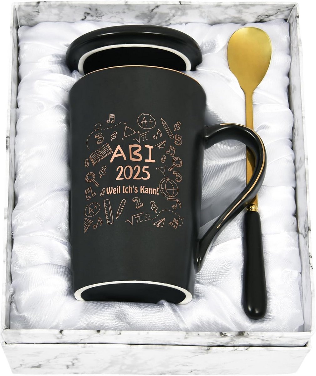 Roze Koffiemok voor Afstudeerfeest en Eindexamen 2025 - 400 ml