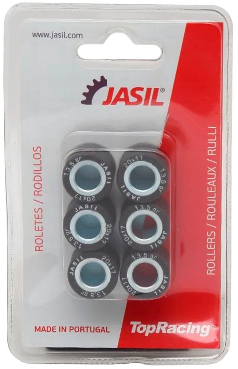 Jasil 6073014 Variatorrollen 6 Eenheden Transparant 20 x 17 mm/13.5 g