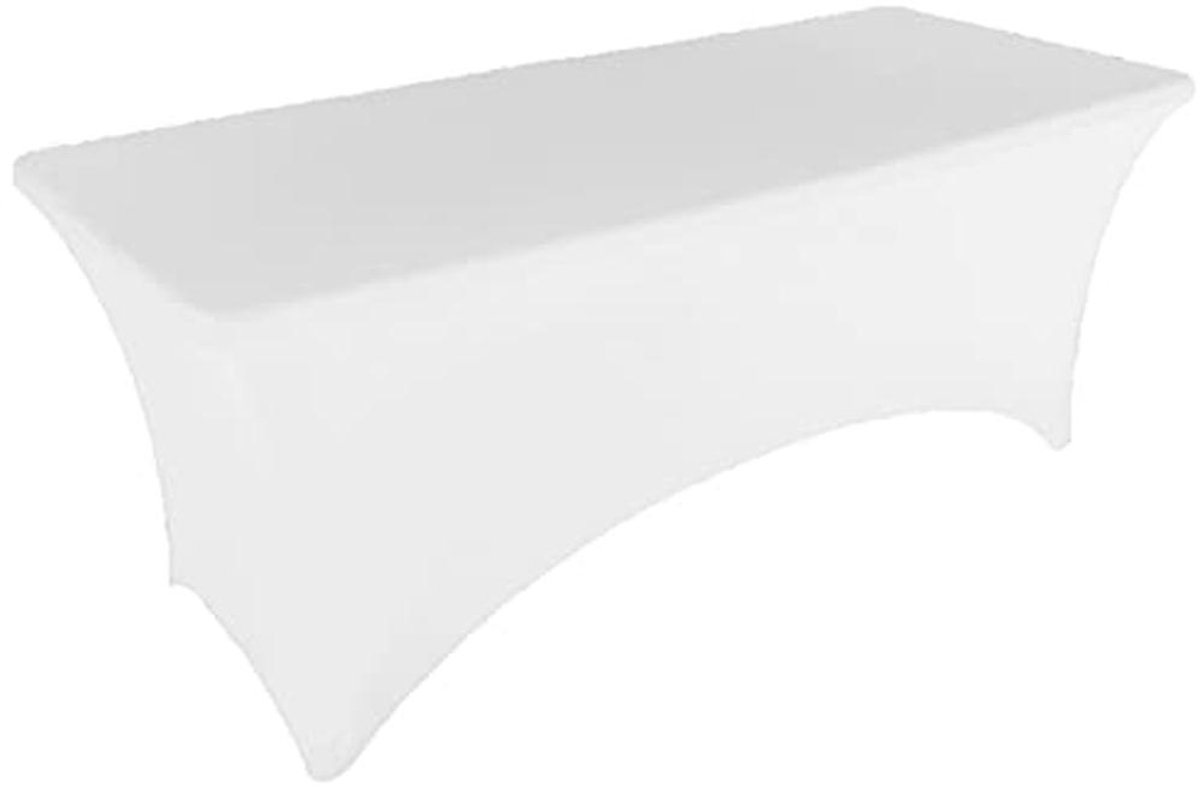 Stretch Tafelkleed 8ft Wit - 2 Stuks voor Evenementen en Feesten