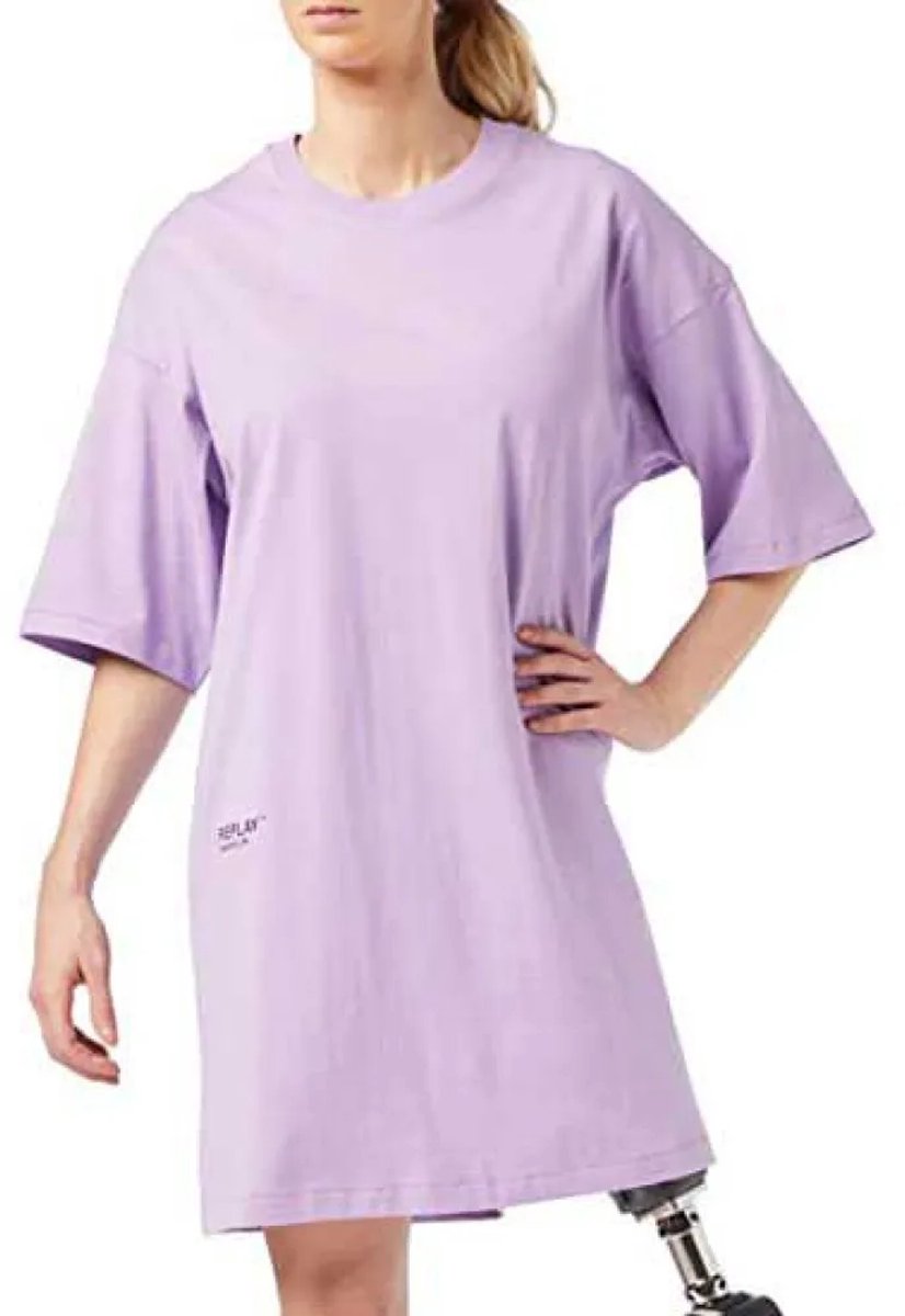 Replay W3629.000.23188p.517 Jurk Blauw XS Vrouw