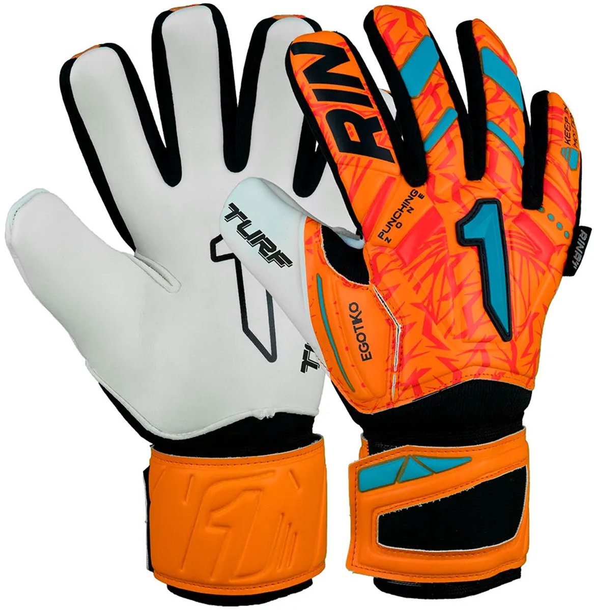 Rinat Egotiko Vengador Turf Basic Keepershandschoenen Oranje 8