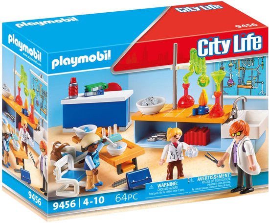 PLAYMOBIL City Life Scheikundelokaal - 9456