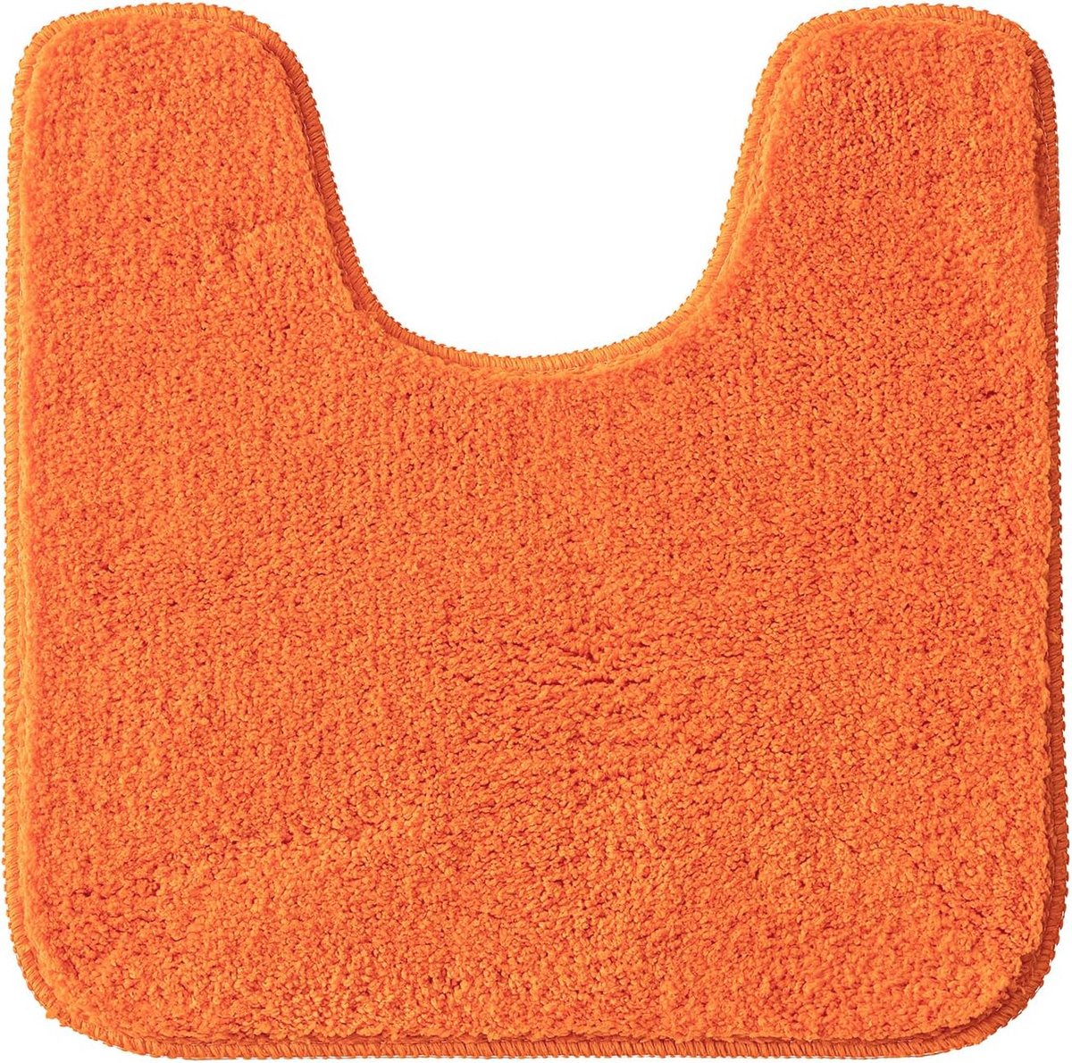 Oranje U-vormige Badmat en WC Vorleger - 50x50cm