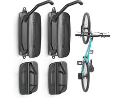 Rotating Bicycle Wall Mount - Space Saving Vertical Bike Rack for Garage | Pack of 2