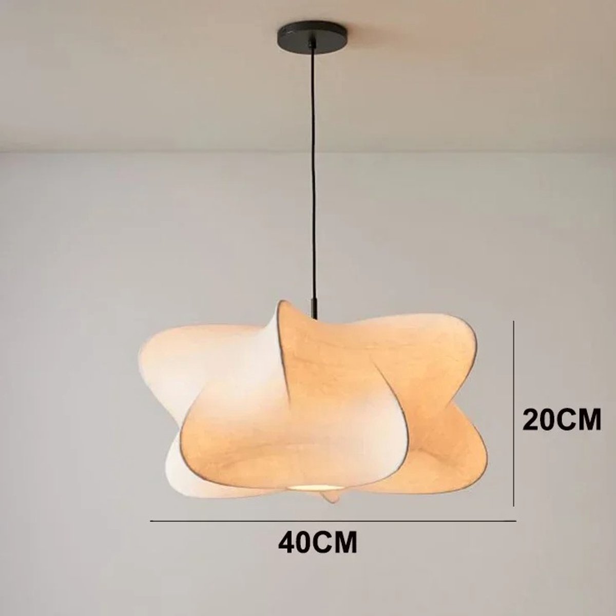 Vécarti - Kroonluchter - Woonkamer - E27 - Hanglamp - Restaurant - Woondecoratie - 40x20cm