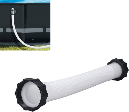 Zwembadslang 38 mm - 25 meter - Zwart Zwembadslang 38 mm - 25 meter - Zwart