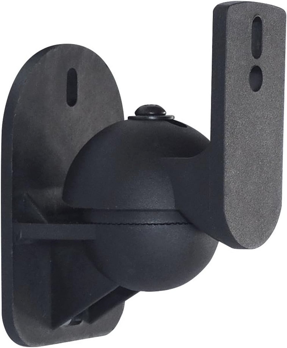 Mobiele speaker wandbeugel zwart - 1 paar
