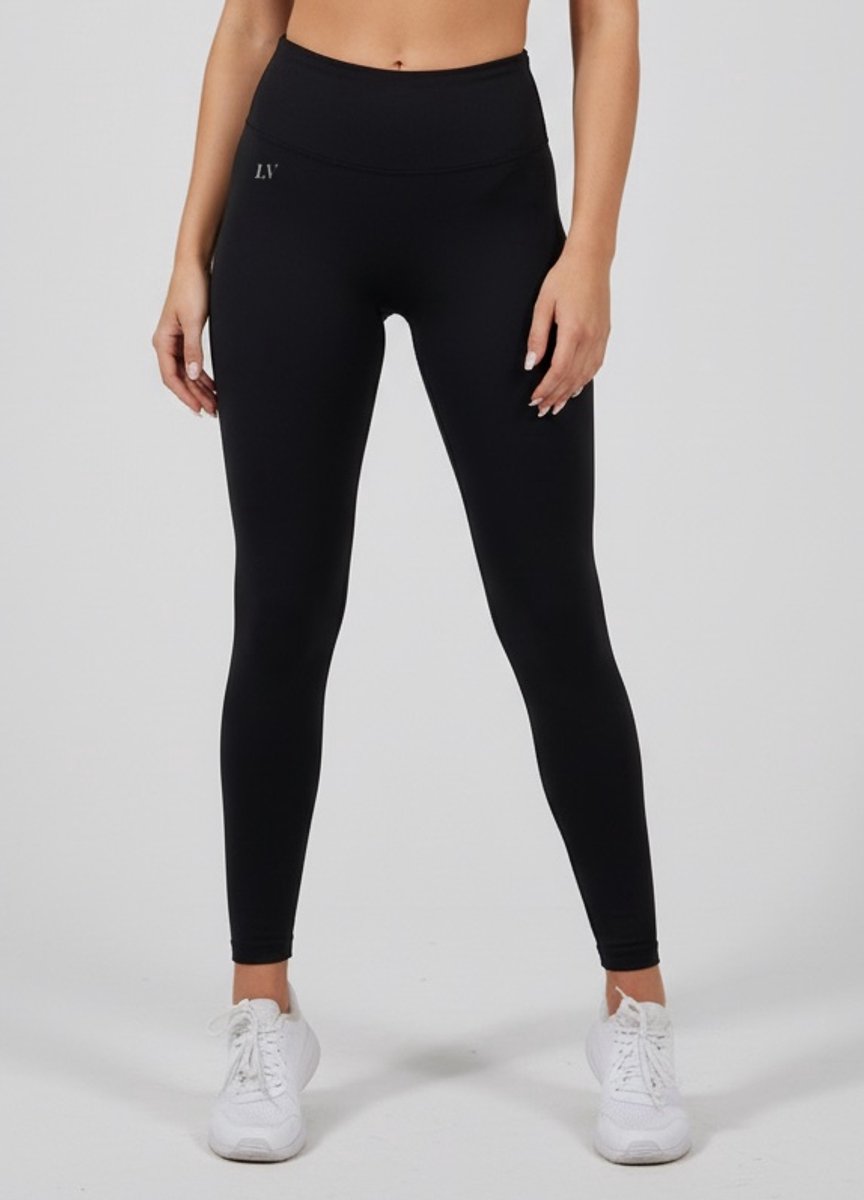 La V sportlegging basic Zwart XL