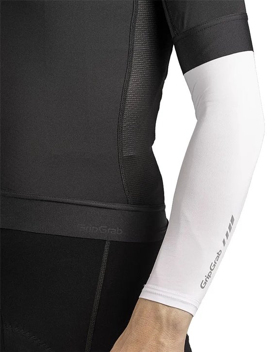 GripGrab - UPF 50+ UV Protect Arm Sleeves Zomer Fiets Armstukken UV Bescherming - Unisex - Wit van Gripgrab — afbeelding 3