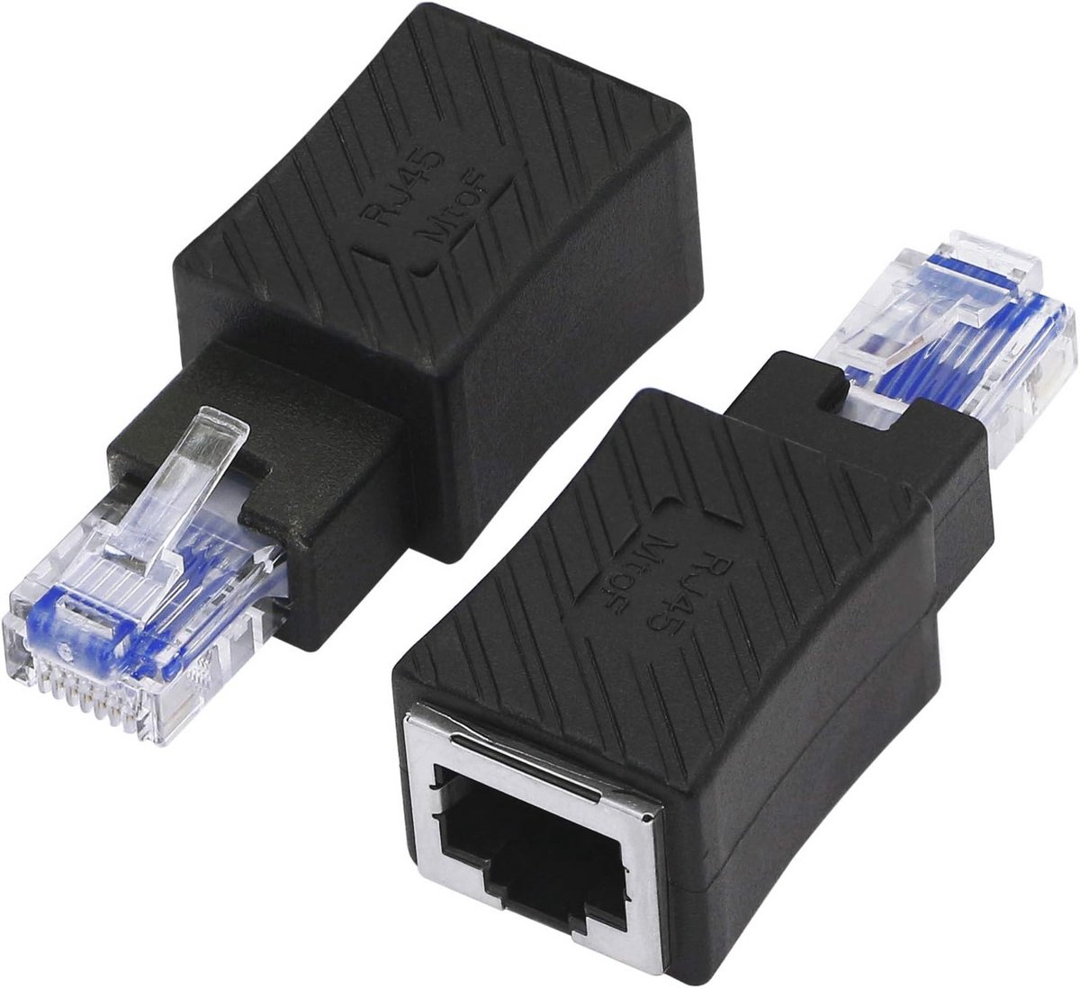 Ethernet RJ45 Adapters Mannelijk naar Vrouwelijk - 2 Pack