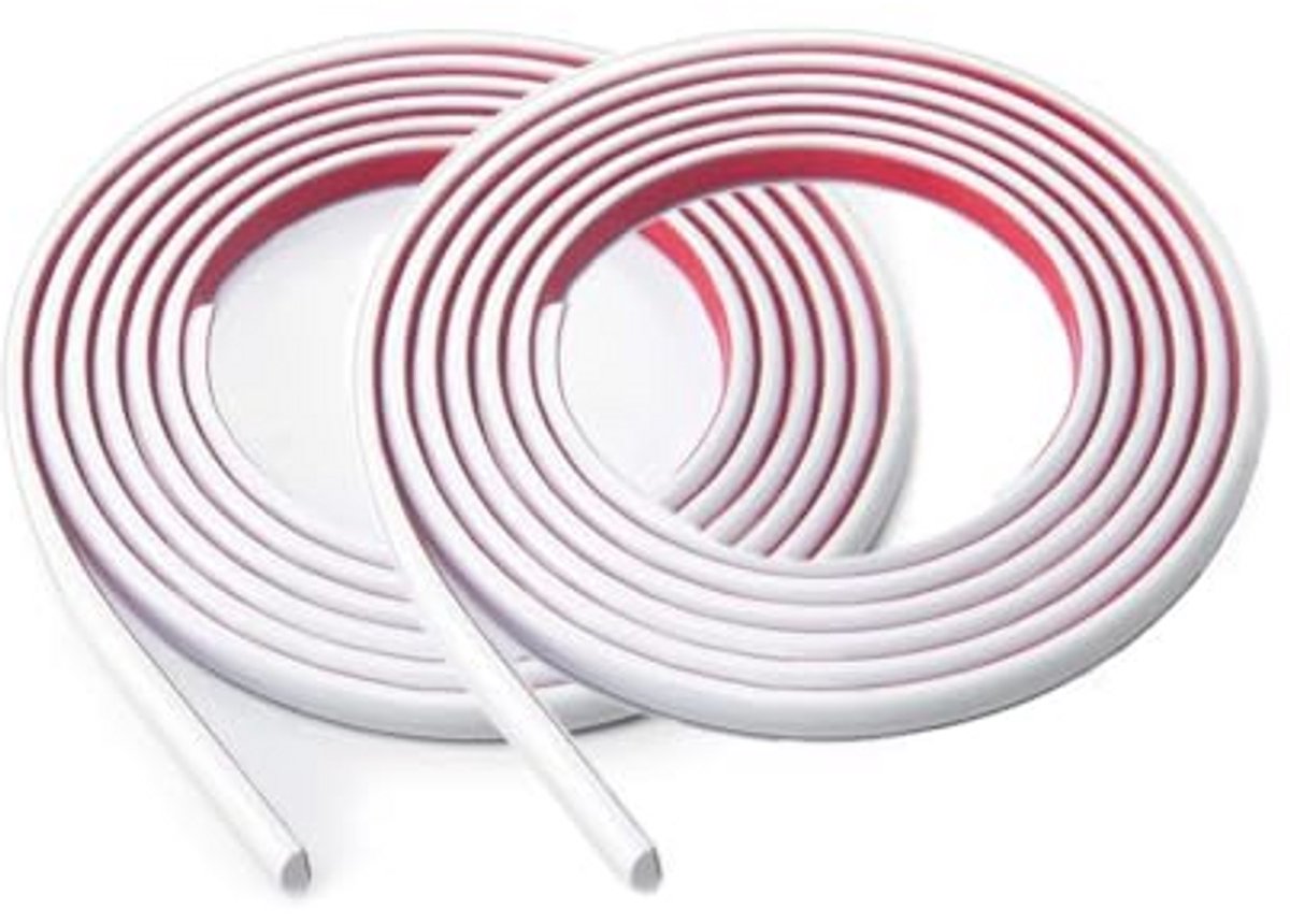 Zelfklevende PVC-tegelrandstrip voor Flexibele Backsplash en Vloerrand - 5 m x 2 Rollen