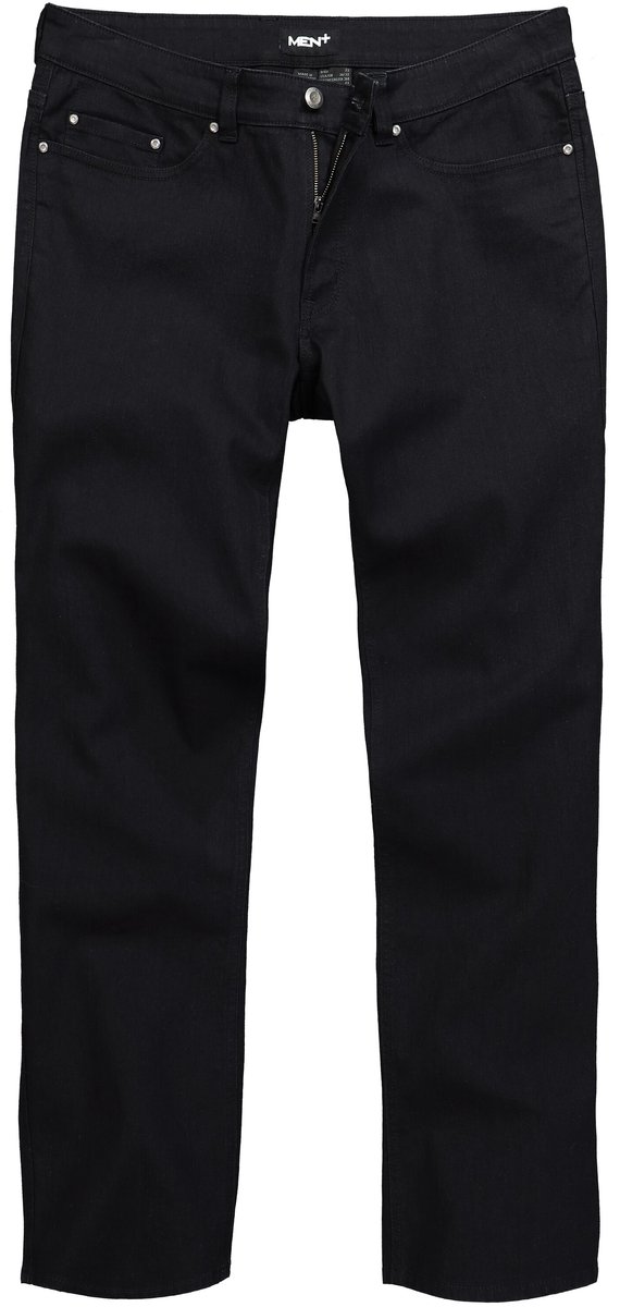 Men Plus - Heren - Jeans Buikfit denim Regular Fit 5-pocket gekleurde denim - Zwart - Maat 72
