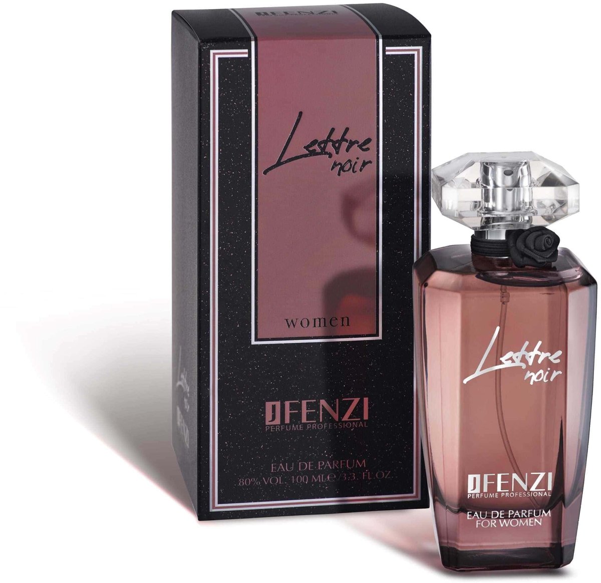 JFENZI Lettre Noir - Eau de Parfum - For Women - 100 ml